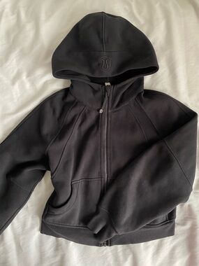 Lululemon athletica Cropped Black Zip Hoodie